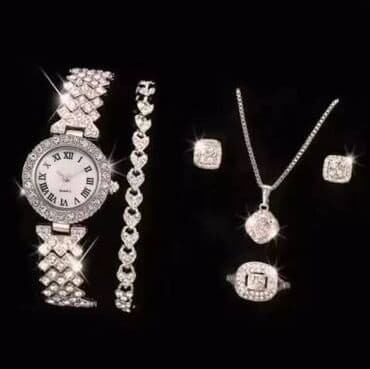 win win satic smartic: Set: Earrings, Bracelet, Necklace, Material: Stainless steel — 8