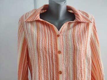 Women's Clothing: C&A, 2XL, Polyester, Stripes, color - Orange — 2