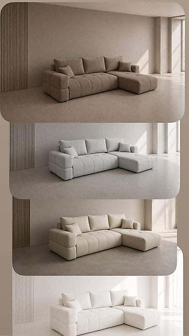sto i stolica: Modularna ugaona Tedi garnitura sa chaise-om – minimalistički dizajn i — 6