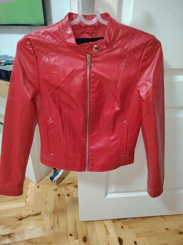 suknja od skaja: Ženska jakna Vero Moda – crvena, veličina XS - Model: kratka — 1