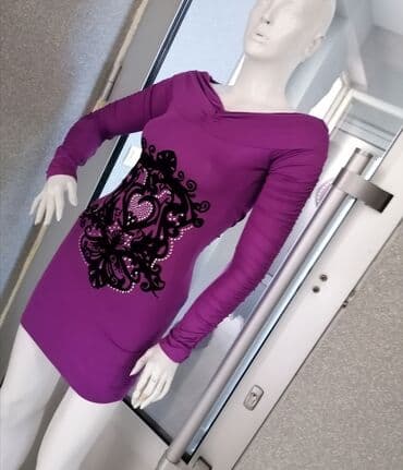 leprsave duge haljine: S (EU 36), color - Purple, Long sleeves — 5