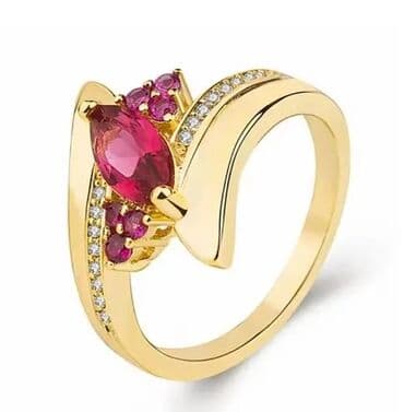 zlatne minđuše: Ženski prsten, Materijal: Zlato — 1