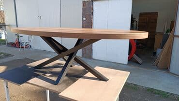 ugaona kuhinja mala: Klub sto 150x70x45 sa duplom plocom od iverice (debljine 36mm), abs — 2