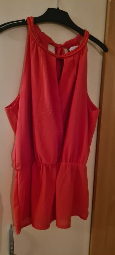 plus size tunike: S (EU 36), Viscose, Single-colored, color - Red — 1