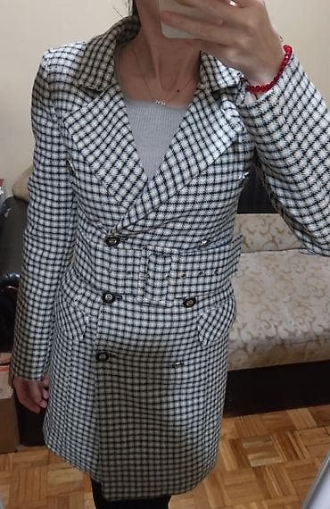 ugg 36,5: SOBE Ženski kaputic S – pepito dezen, dvoredni kroj, tanji model. - — 3