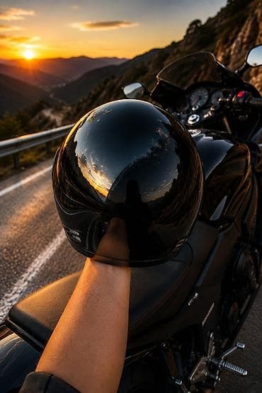 Vozila: Moto kaciga SAFE – crna (full face) Kvalitetna i moderna moto kaciga — 1