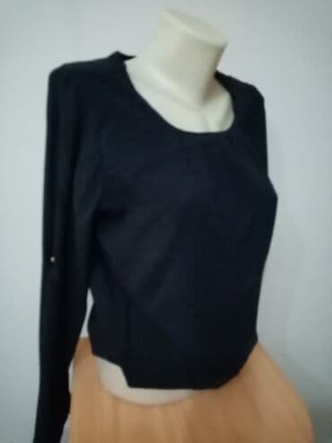 plus size zimske jakne: S (EU 36), Jednobojni, bоја - Crna — 5