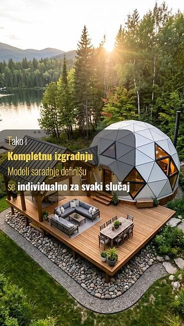 selidbe srbija: Geodezijske kupolne kuće, Glamping kupole, Komercijalni prostori 9 — 6