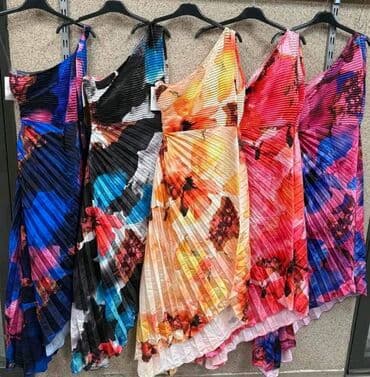 smaragdno zelena haljina: Color - Multicolored, Without sleeves — 1