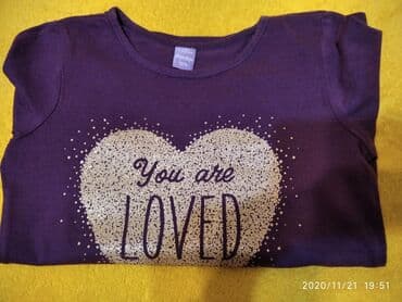 ljubičasta svečana haljina: Dopo dopo majica za devojcice Veličina 110 cm 4-5 god Kao nova realno — 6