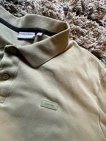 maslinasto zelena torba: Men's T-shirt Calvin Klein, bоја - Maslinasto zelena — 3