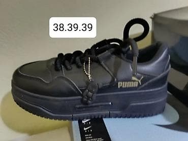 Puma ženske patike – crne, sa platformom - Model: niskoprofilne na lalafo.rs Puma ženske patike – crne, sa platformom - Model: niskoprofilne