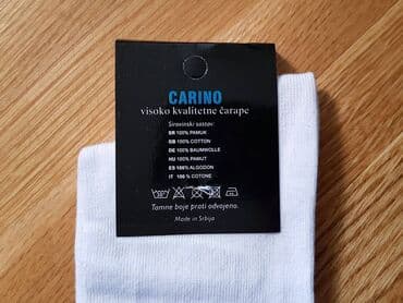 Men's Clothing: Čarape 46-48, sto posto pamuk Crne,teget,bele i sive.Jedan par je — 4