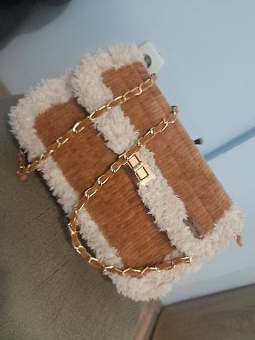 Satovi: Ženska torbica preko ramena sa lancem - Materijal: kombinacija mekane — 2