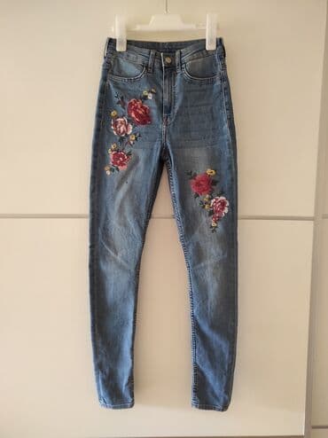 pidzama iz jednog dela: H&M farmerke veličina 34. Dubok model. Poluobim struka 30/34 — 1