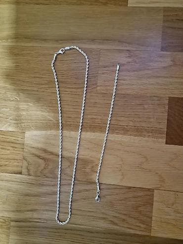 Set nakita – 2 varijante 1) Srebrni lanac i narukvica - Materijal