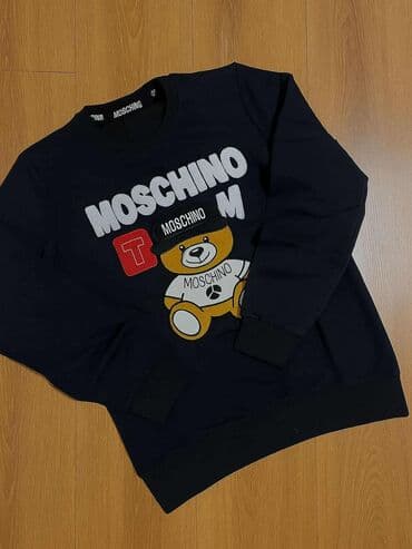 helanke rebrasti pamuk: Duks, 2XL (EU 56), L (EU 52), M (EU 50), Moschino, bоја - Crna — 1