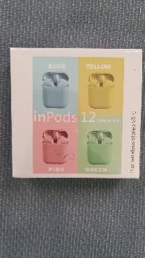 airpods pro 5 s: Slusalice Bluetooth Airpods InPods 12 Boje: zuta, plava, bela Cena — 1