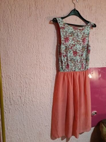 haljine secene ispod grudi: M (EU 38), color - Pink, Evening, With the straps — 5