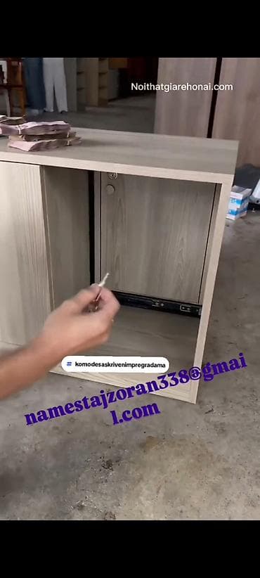 jysk komode za previjanje: Komoda sa skrivenom fiokom Materijal: Komoda se izrađuje od Univera — 9