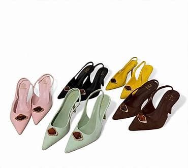 haljina mona: Elegantne ženske slingback salonke sa špicastim vrhom i ukrasnom — 1