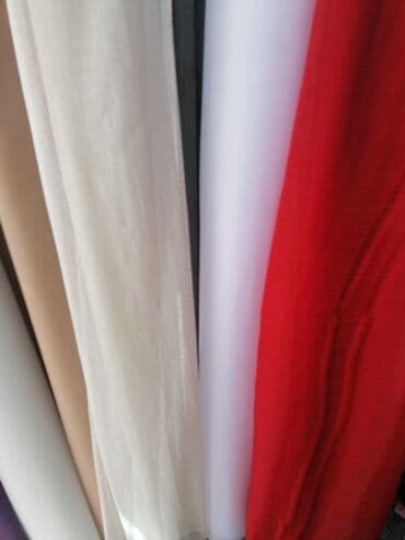 platno za draperije: Zavese nove, Dužina i širina po meri. Ušivena traka i obrađene ivice — 2