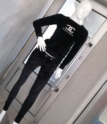 Chanel, S (EU 36), Jednobojni, Sa ilustracijom, bоја - Crna