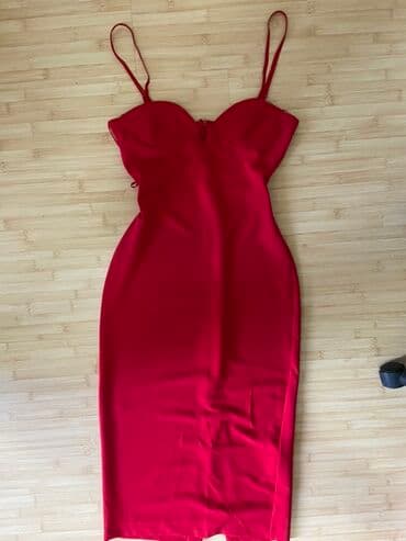 Dresses: Zara L, color - Red, Evening, With the straps — 3