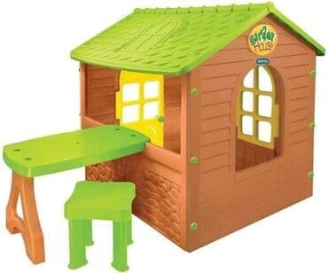 plastične kućice za decu: KUCICA SA PULTOM I KLUPOM GARDEN HOUSE 🥰 Plasticna kucica je zabavno — 4