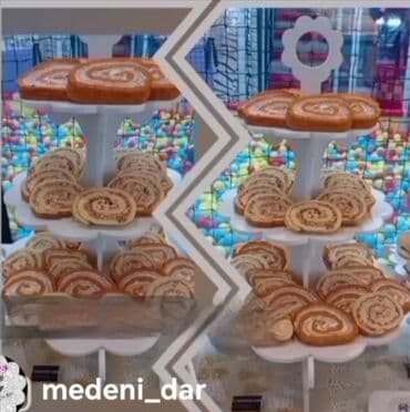 Pastry, sweets: Slana torta u obliku torte, kreirana od različitih vrsta suvomesnatih — 6