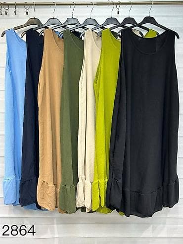 top s perjem: Ženska letnja haljina bez rukava – model 2864 Veličina od xl do 3xl - — 4