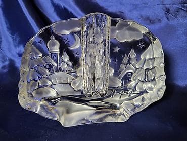 ornament staklo: Vaza Walther staklo Nemacka iz 70ih.godina. Blockvase,pun rad — 9