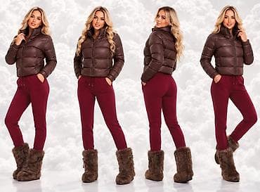 bordo zensko odelo: Ženske zimske pantalone – bordo - Kroj: slim/skinny nogavice sa — 4