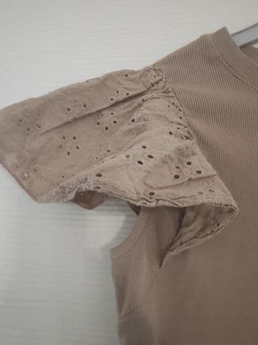 komplet pantalone i tunika: Zara, One size, Cotton, color - Beige — 2