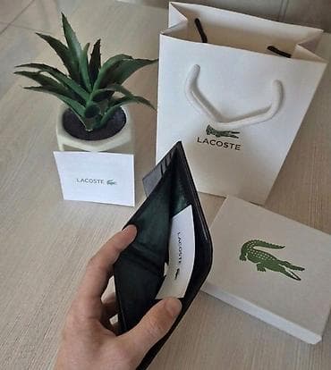iqos saveti: Lacoste muški novčanik - Materijal: crna prirodna koža sa glatkom — 2