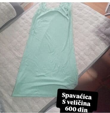 brugi jakne muske cena: Spavaćica – veličina S - Boja: mint zelena - Kroj: jednostavan, ravna — 1
