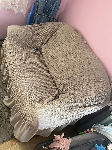 stilski namestaj djordjevic cene: Trosed i dvosed – kombinacija štofa i eko‑kože, klasičnog, zaobljenog — 1