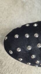 led parke: ​Veličina 38 ​Crne sa cirkonima ​Nošene par puta ​Imaju mala oštećenja — 6