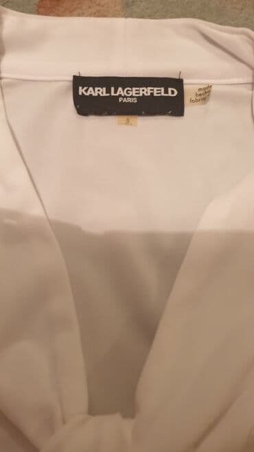 c a tunike: Karl Lagerfeld, M (EU 38), Single-colored, color - White — 3