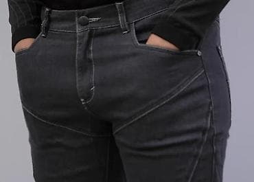 starke sive: Muške motociklističke farmerke – tamno siva - Kroj sa ojačanjima i — 8