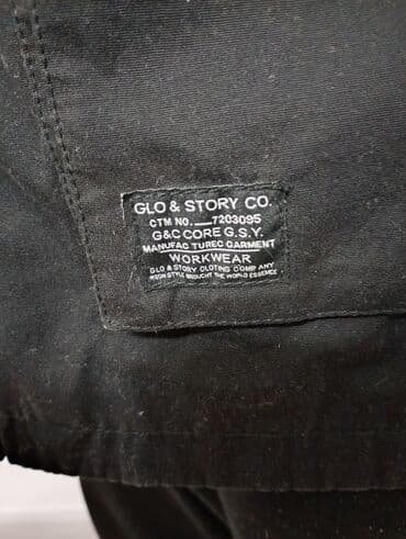 Pantalone: Jakna za prelazni period, Pamuk, XL, Glo-Story, bоја - Crna — 4