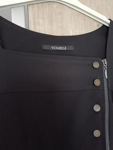 Dresses: Crna haljina VOGELI. Obucena jednom - Elegantna crna haljina do — 1