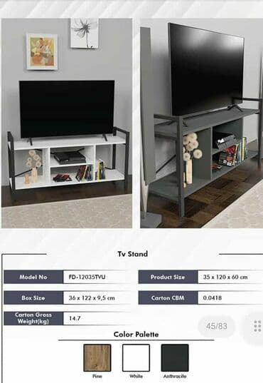 metalne komode ikea: TV komoda/sto za TV – model FD-12035TVU - Dimenzije proizvoda: 35 x — 4