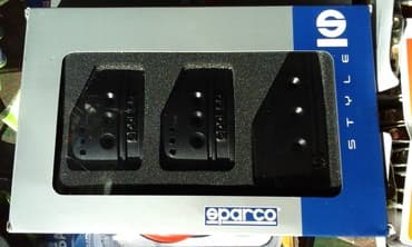 univerzalna cerada za auto: Sportske papučice, pedale SPARCO CRNE Prelepo dizajnirane, ukrasne — 1
