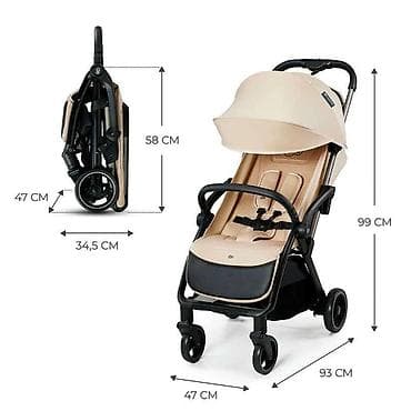 KINDERKRAFT KOLICA APINO DUNE BEIGE – KSAPIN00BEG Lagana kompaktna