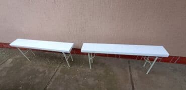 komoda za sminkanje: Sto sa dve klupe za slave,veselja i slično,sto drveni-rasklopiv — 5