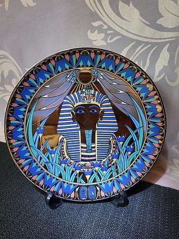 srebrnjak 1: Deko tanjir Royal Worcester Tutankamon 1990 godina. Dekorativni — 2
