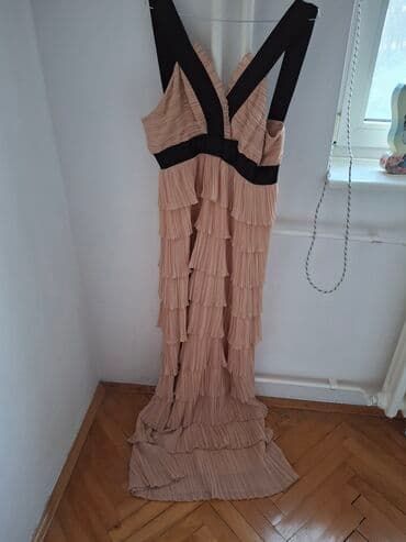 dugacke bunde: 3XL, color - Beige, Evening, With the straps — 4