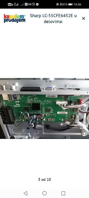 cetka za ispravljanje kose cena: Sharp LC-55CFE6452E – delovi Dostupni originalni delovi sa modela — 4