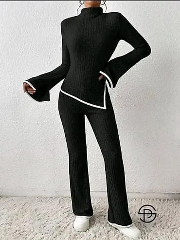 odela kraljevo: Dvodijelni ženski komplet od rebrastog pletiva. - Gornji dio: uska — 5